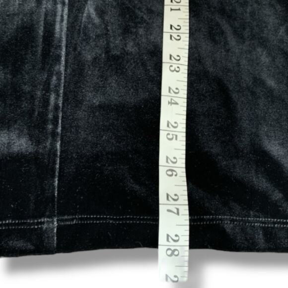 Chico's Jumpsuit NWT Women's 3 (XL) Black Velvet Sleeveless Belted Whimsigoth - Picture 6 of 6